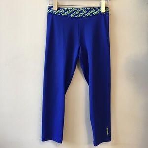 Reebok Small Blue Play Dry Athletic Leggings